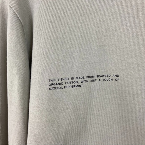 PANGAIA Organic Cotton Long Sleeve T-Shirt With C-FIBER™ - Stone - Picture 5 of 12